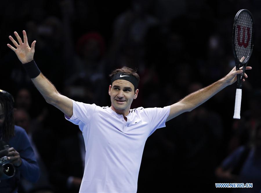 (SP)BRITAIN-LONDON-TENNIS-ATP FINALS-FEDERER VS SOCK