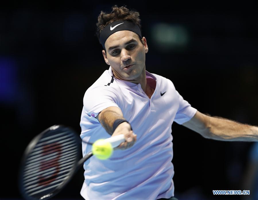 (SP)BRITAIN-LONDON-TENNIS-ATP FINALS-FEDERER VS SOCK