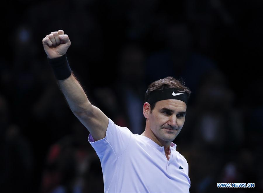 (SP)BRITAIN-LONDON-TENNIS-ATP FINALS-FEDERER VS SOCK