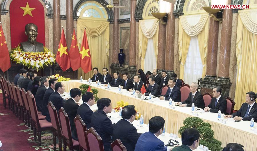 VIETNAM-HANOI-CHINA-XI JINPING-TALKS