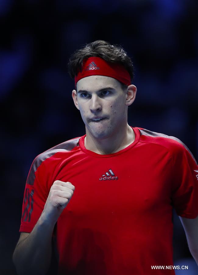 (SP)BRITAIN-LONDON-TENNIS-ATP FINALS-DIMITROV VS THIEM