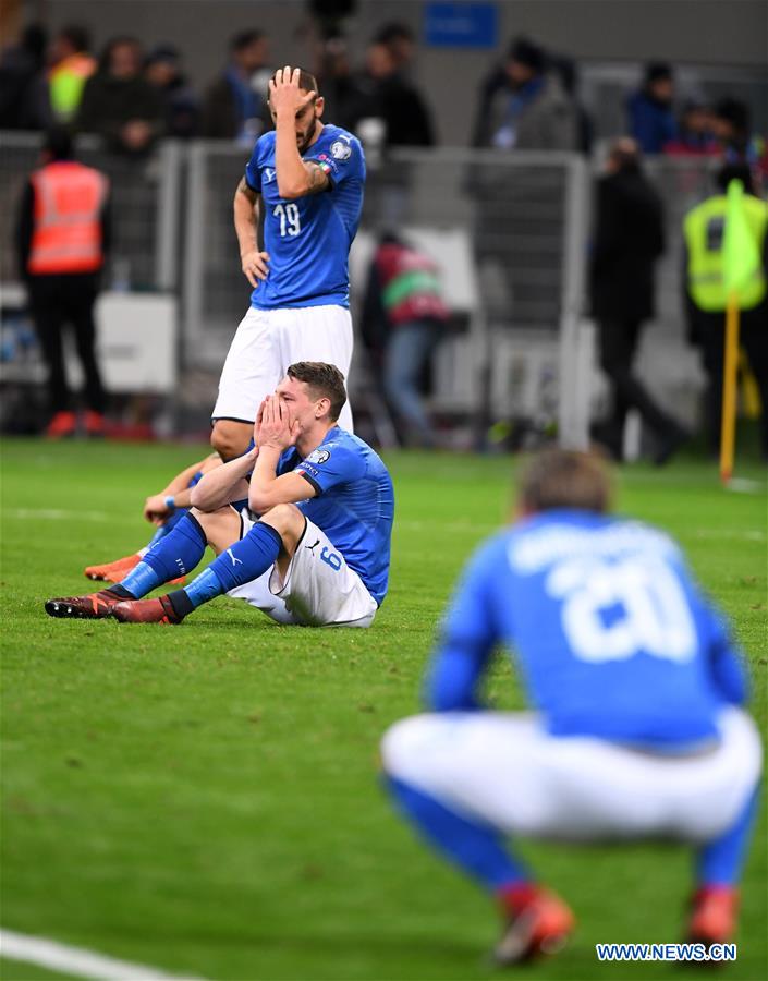 (SP)ITALY-MILAN-FOOTBALL-FIFA WORLD CUP QUALIFIER-ITALY VS SWEDEN