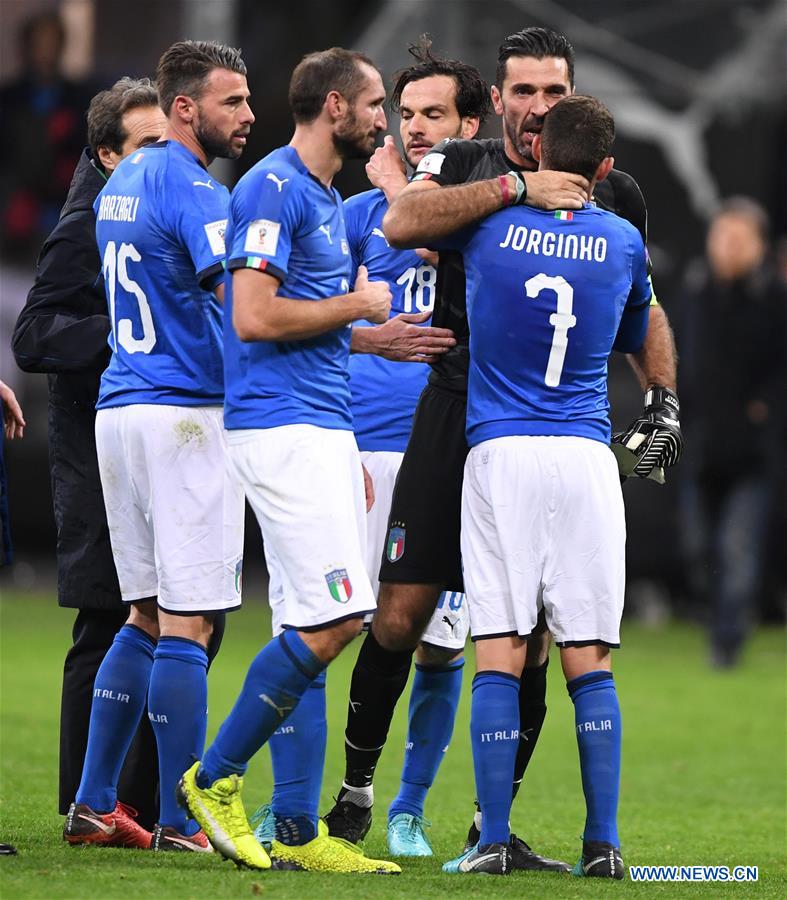 (SP)ITALY-MILAN-FOOTBALL-FIFA WORLD CUP QUALIFIER-ITALY VS SWEDEN