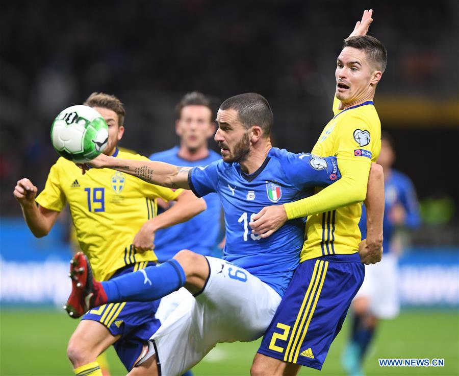 (SP)ITALY-MILAN-FOOTBALL-FIFA WORLD CUP QUALIFIER-ITALY VS SWEDEN