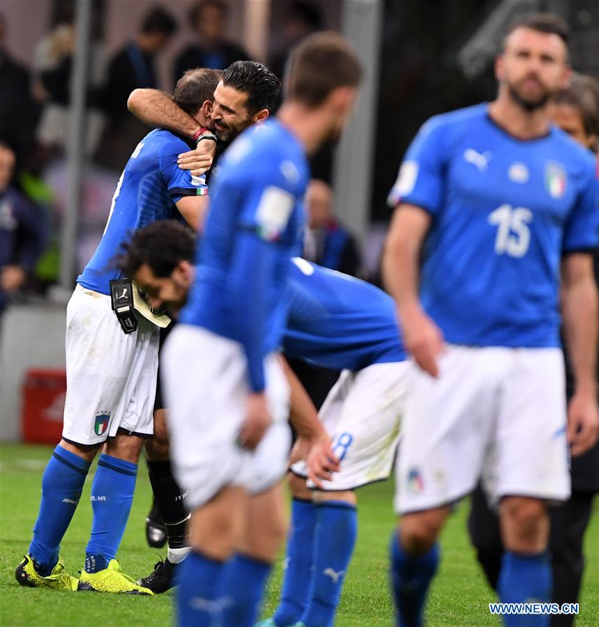(SP)ITALY-MILAN-FOOTBALL-FIFA WORLD CUP QUALIFIER-ITALY VS SWEDEN
