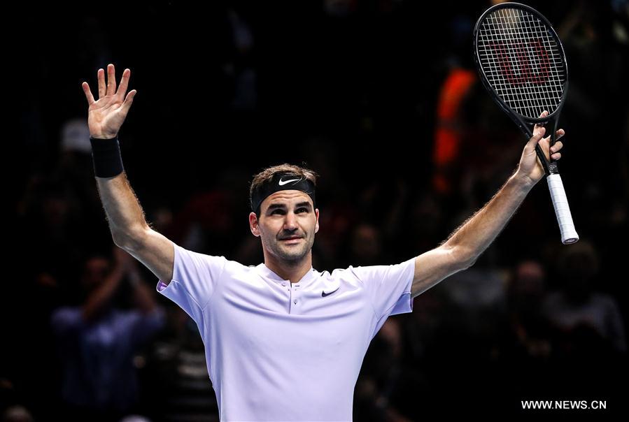 (SP)BRITAIN-LONDON-TENNIS-ATP FINALS-FEDERER VS ZVEREV