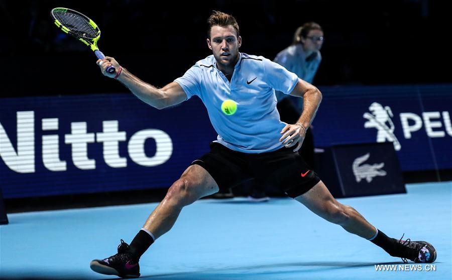 (SP)BRITAIN-LONDON-TENNIS-ATP FINALS-SOCK VS CILIC