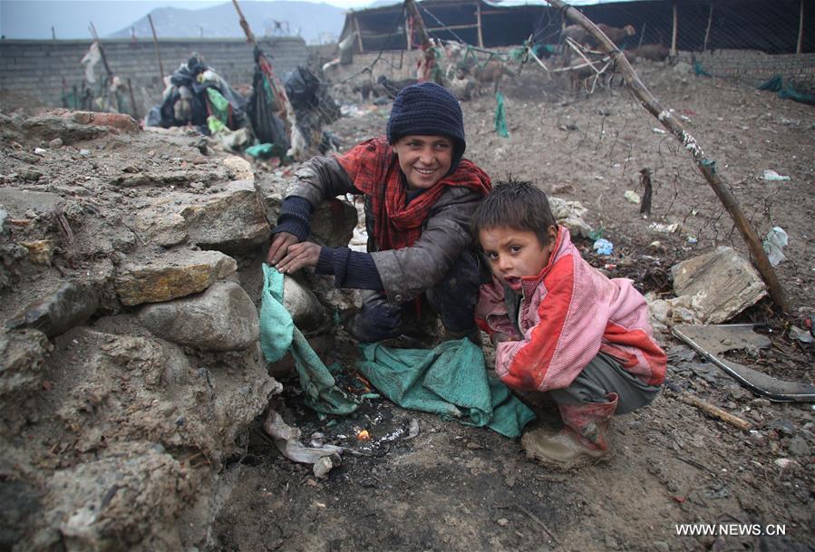 AFGHANISTAN-KABUL-DISPLACED PERSON CAMP-CHILDREN