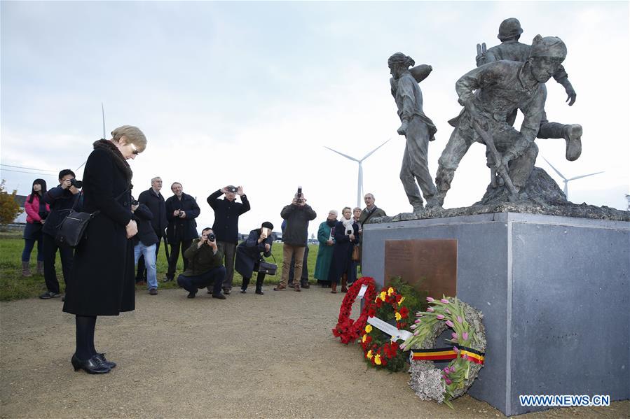 BELGIUM-POPERINGE-WWI-CHINESE PEOPLE-STATUE-INAUGURATION