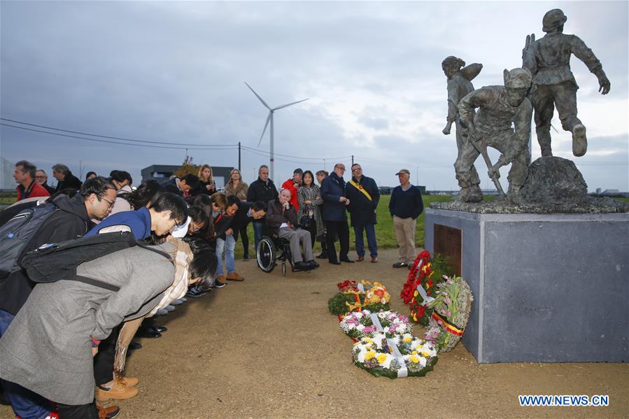 BELGIUM-POPERINGE-WWI-CHINESE PEOPLE-STATUE-INAUGURATION