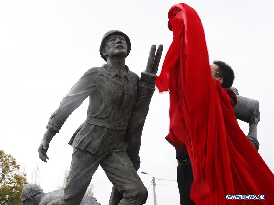 BELGIUM-POPERINGE-WWI-CHINESE PEOPLE-STATUE-INAUGURATION