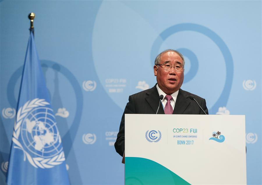 GERMANY-BONN-CLIMATE TALKS-HIGH-LEVEL MEETING-CHINA-XIE ZHENHUA