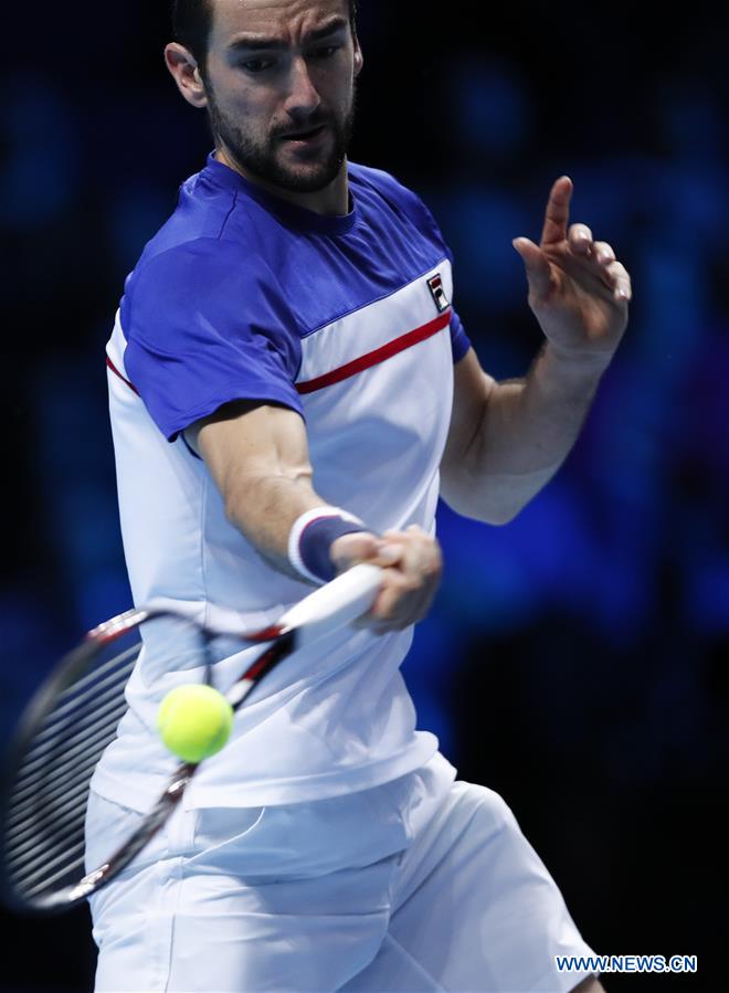 (SP)BRITAIN-LONDON-TENNIS-ATP FINALS-FEDERER VS CILIC