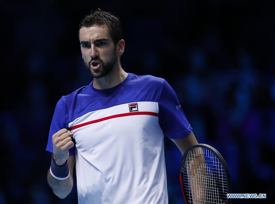 (SP)BRITAIN-LONDON-TENNIS-ATP FINALS-FEDERER VS CILIC