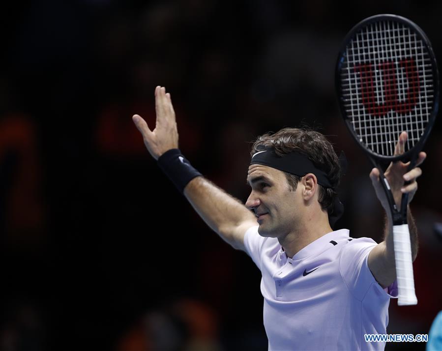 (SP)BRITAIN-LONDON-TENNIS-ATP FINALS-FEDERER VS CILIC