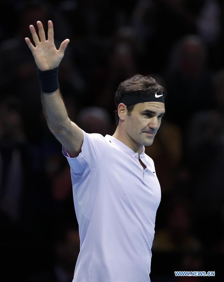 (SP)BRITAIN-LONDON-TENNIS-ATP FINALS-FEDERER VS CILIC