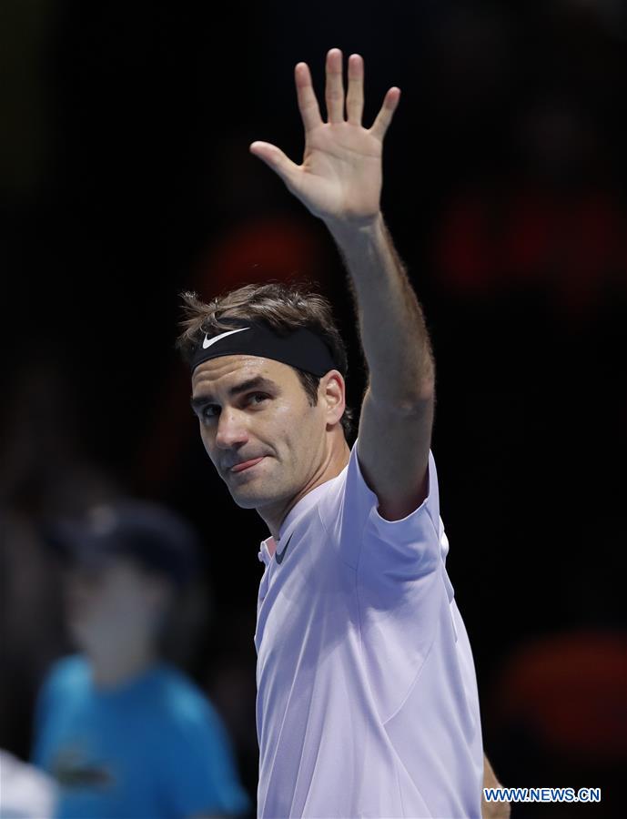 (SP)BRITAIN-LONDON-TENNIS-ATP FINALS-FEDERER VS CILIC