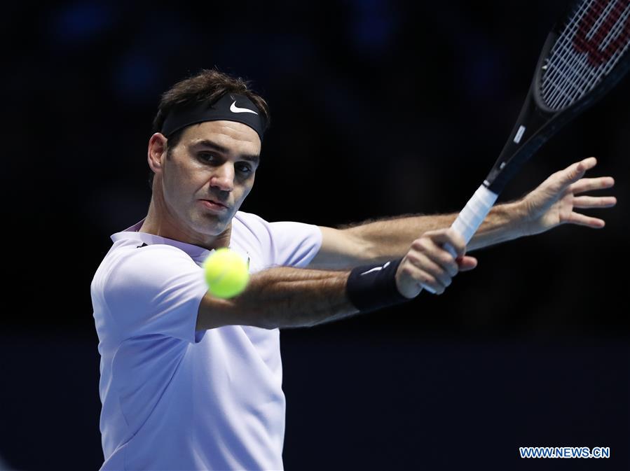 (SP)BRITAIN-LONDON-TENNIS-ATP FINALS-FEDERER VS CILIC