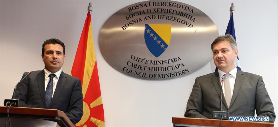 BOSNIA AND HERZEGOVINA-SARAJEVO-MACEDONIA-PM-VISIT
