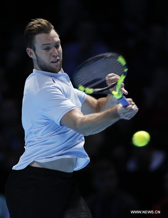 (SP)BRITAIN-LONDON-TENNIS-ATP FINALS-DIMITROV VS SOCK