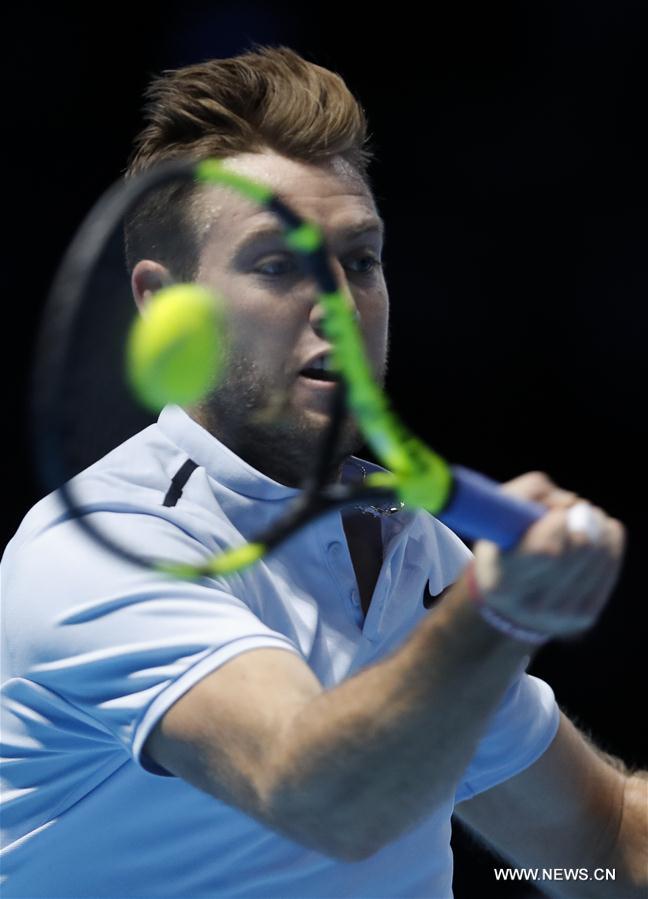 (SP)BRITAIN-LONDON-TENNIS-ATP FINALS-DIMITROV VS SOCK
