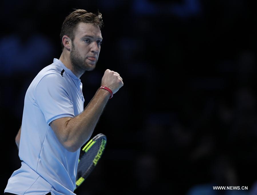 (SP)BRITAIN-LONDON-TENNIS-ATP FINALS-DIMITROV VS SOCK