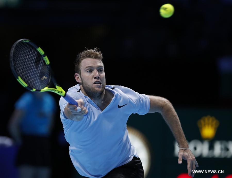 (SP)BRITAIN-LONDON-TENNIS-ATP FINALS-DIMITROV VS SOCK