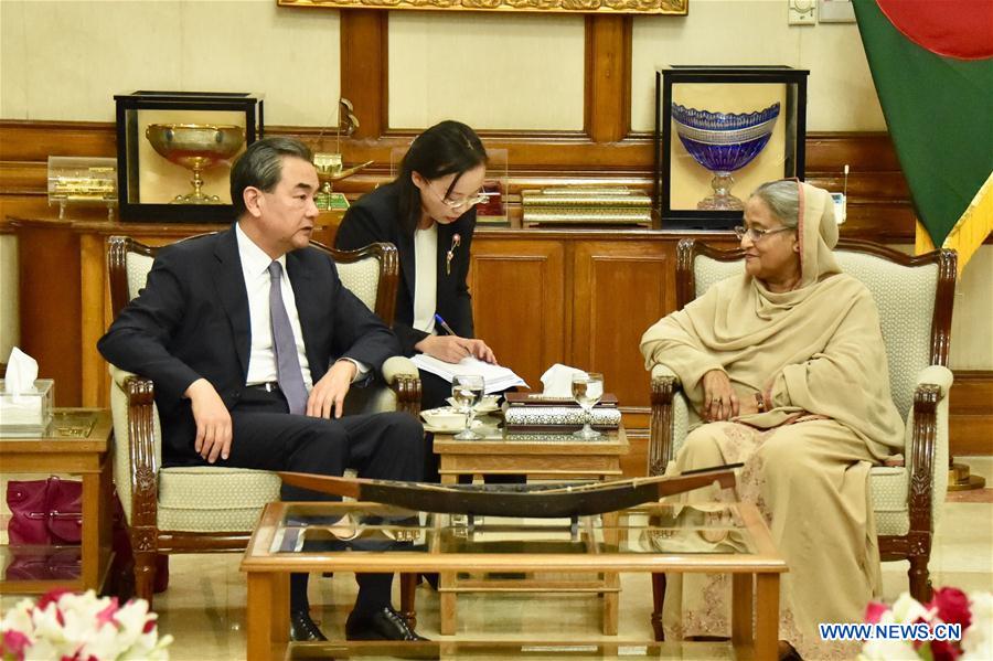 BANGLADESH-DHAKA-CHINESE FM-MEETING