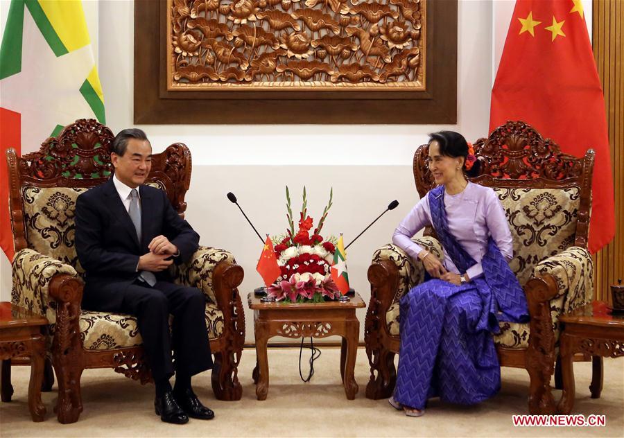 MYANMAR-NAY PYI TAW-WANG YI-AUNG SAN SUU KYI-MEETING
