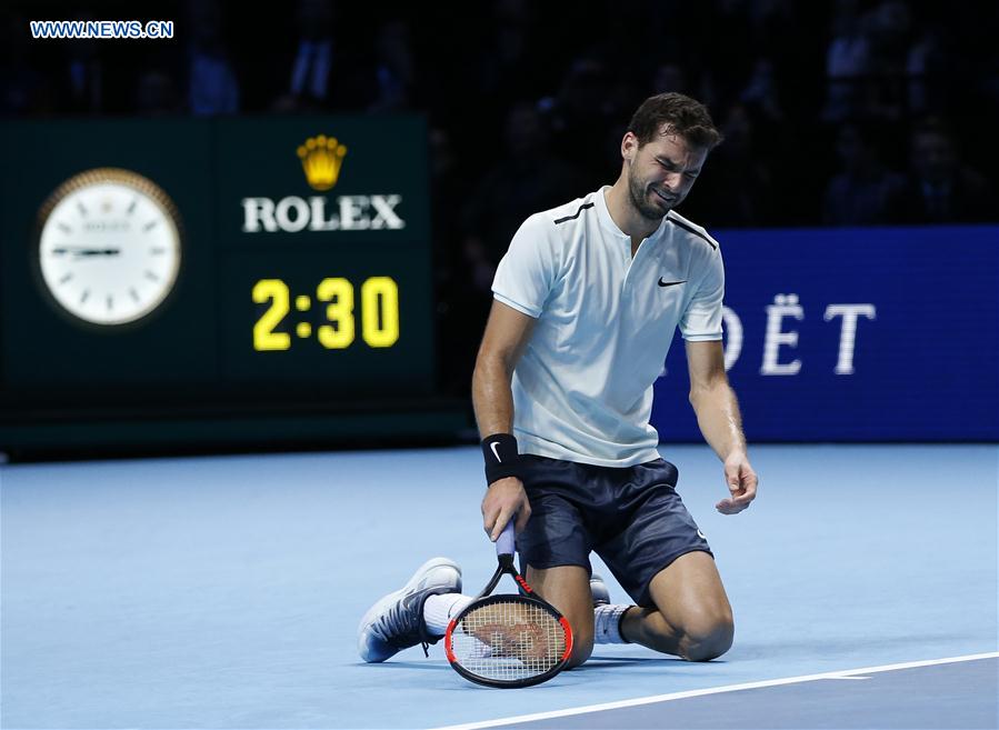 (SP)BRITAIN-LONDON-TENNIS-ATP FINALS-FINAL-DIMITROV VS GOFFIN