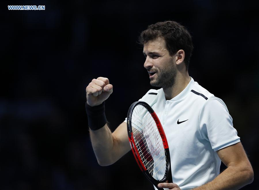 (SP)BRITAIN-LONDON-TENNIS-ATP FINALS-FINAL-DIMITROV VS GOFFIN