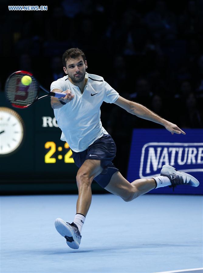 (SP)BRITAIN-LONDON-TENNIS-ATP FINALS-FINAL-DIMITROV VS GOFFIN