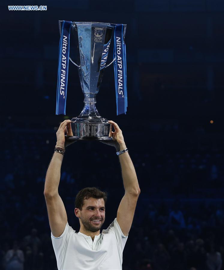 (SP)BRITAIN-LONDON-TENNIS-ATP FINALS-FINAL-DIMITROV VS GOFFIN