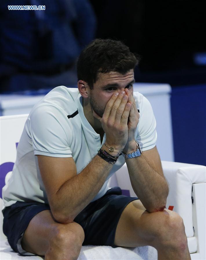 (SP)BRITAIN-LONDON-TENNIS-ATP FINALS-FINAL-DIMITROV VS GOFFIN