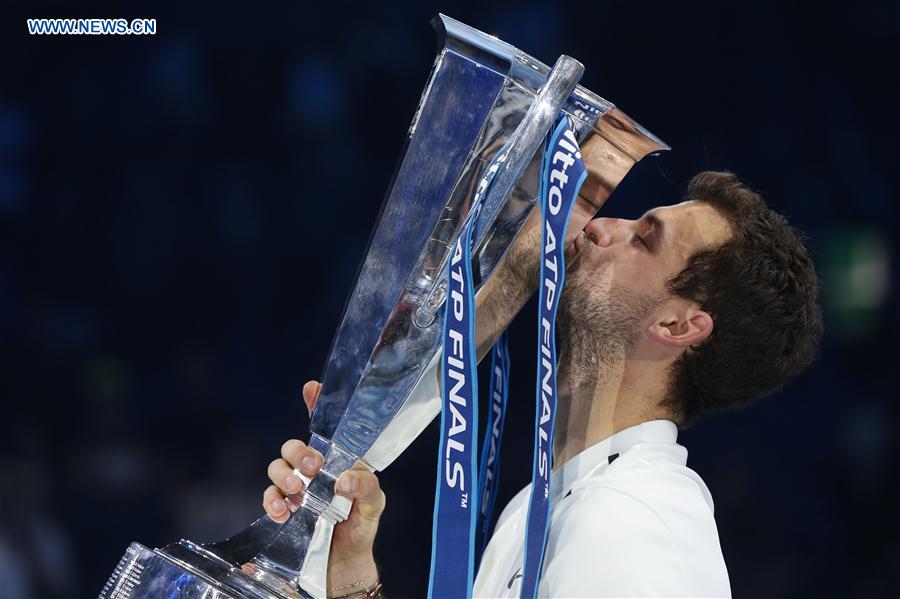(SP)BRITAIN-LONDON-TENNIS-ATP FINALS-FINAL-DIMITROV VS GOFFIN