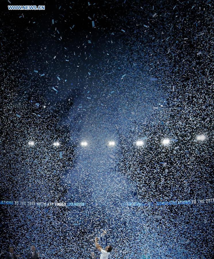 (SP)BRITAIN-LONDON-TENNIS-ATP FINALS-FINAL-DIMITROV VS GOFFIN