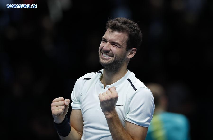 (SP)BRITAIN-LONDON-TENNIS-ATP FINALS-FINAL-DIMITROV VS GOFFIN