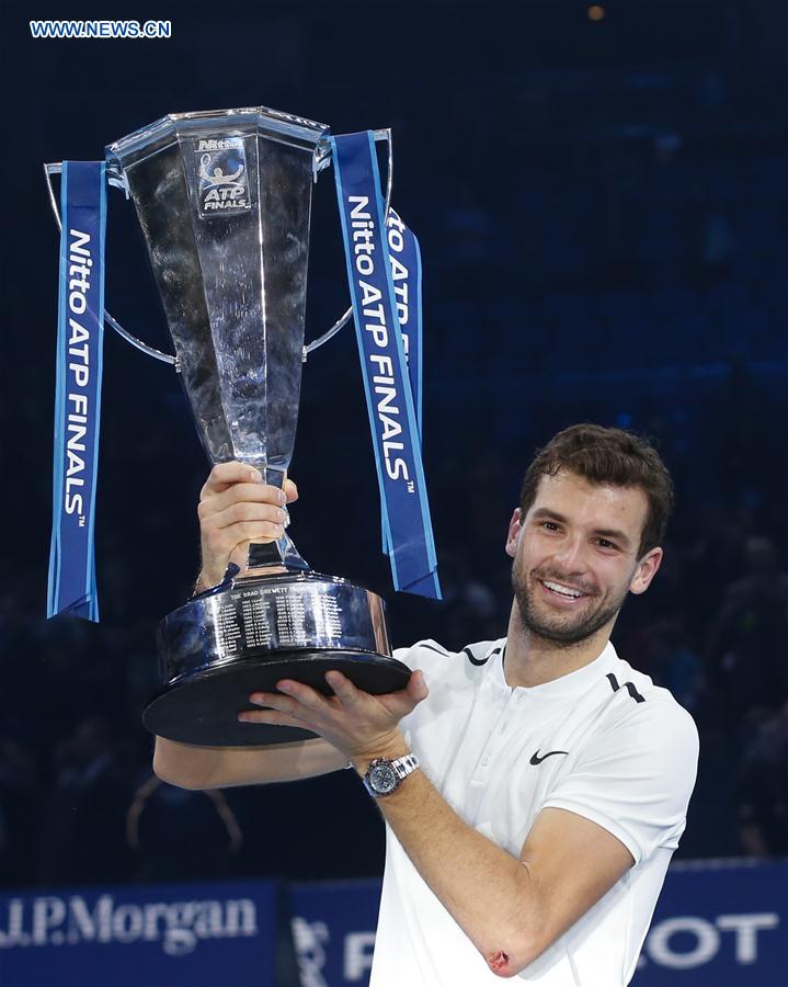 (SP)BRITAIN-LONDON-TENNIS-ATP FINALS-FINAL-DIMITROV VS GOFFIN