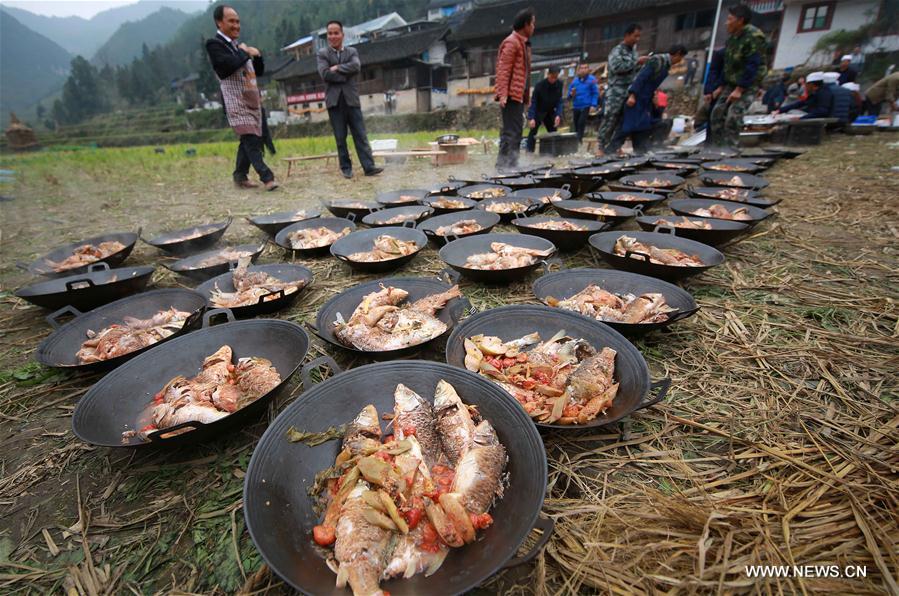 #CHINA-GUIZHOU-QIANDONGNAN-MIAO ETHNIC GROUP-BANQUET (CN)