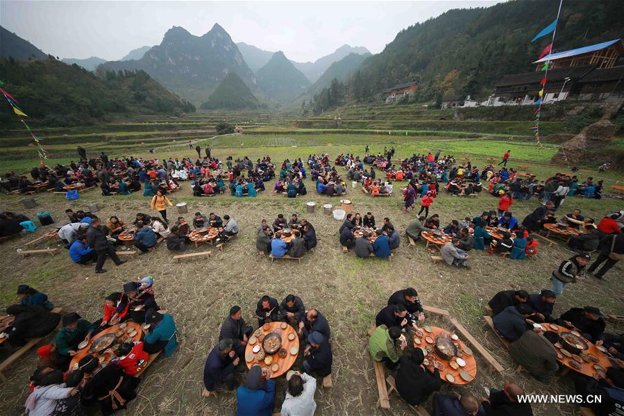 #CHINA-GUIZHOU-QIANDONGNAN-MIAO ETHNIC GROUP-BANQUET (CN)