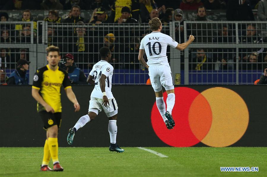 (SP)GERMANY-DORTMUND-SOCCER-UEFA CHAMPIONS LEAGUE-DORTMUND VS TOTTENHAM HOTSPUR