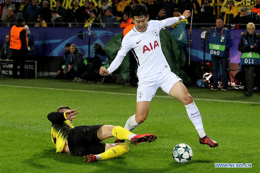 (SP)GERMANY-DORTMUND-SOCCER-UEFA CHAMPIONS LEAGUE-DORTMUND VS TOTTENHAM HOTSPUR