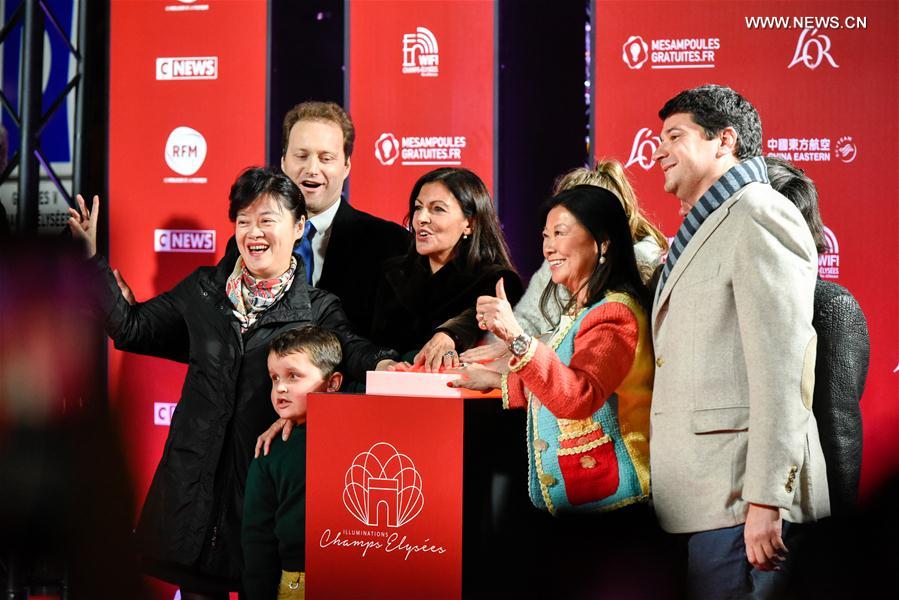 FRANCE-PARIS-CHAMPS ELYSEES AVENUE-CHRISTMAS LIGHTS