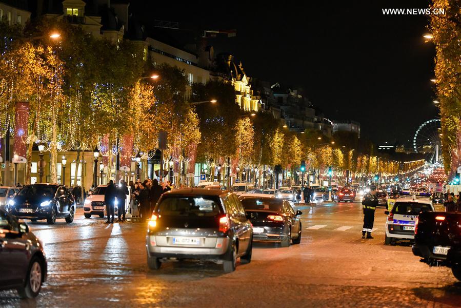 FRANCE-PARIS-CHAMPS ELYSEES AVENUE-CHRISTMAS LIGHTS