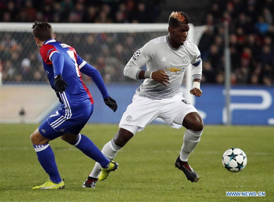 (SP)SWITZERLAND-BASEL-SOCCER-UEFA CHAMPIONS LEAGUE-BASEL VS MANCHESTER UNITED