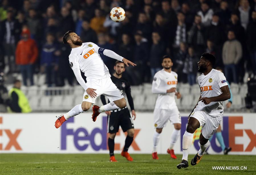 (SP)SERBIA-BELGRADE-SOCCER-EUROPA LEAGUE-PARTIZAN VS YOUNG BOYS