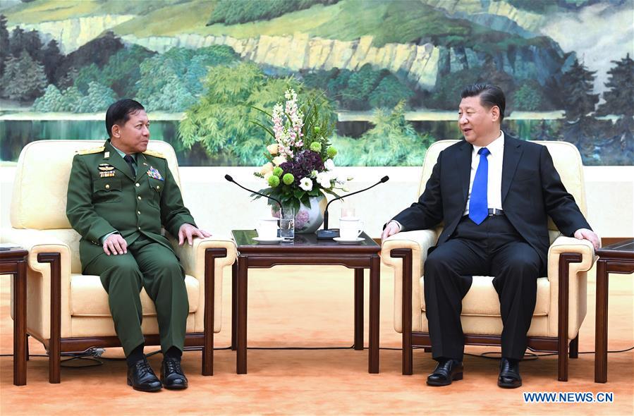 CHINA-BEIJING-XI JINPING-MYANMAR-MEETING (CN)