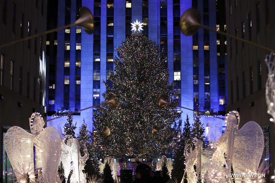 U.S.-NEW YORK-ROCKEFELLER-CHRISTMAS TREE