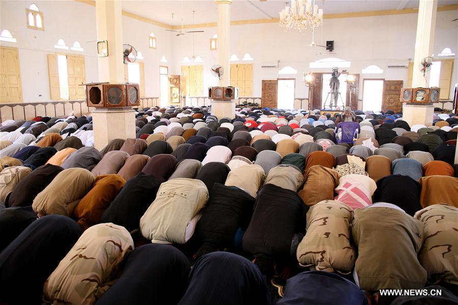 EGYPT-BIR AL-ABED-AL-RAWDA MOSQUE-FRIDAY PRAYER