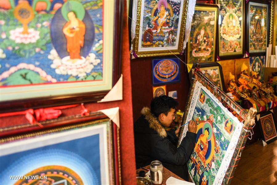 CHINA-TIBET-TANGKA PAINTING (CN)